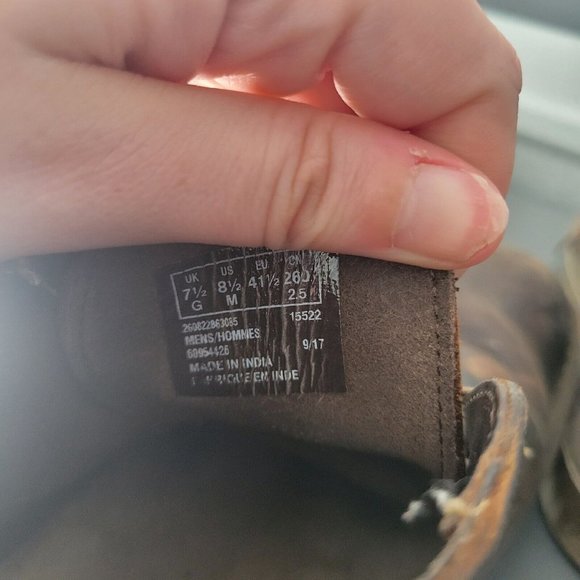 Clarks Leather Chukka Desert Boots 2 Eye 15522 Mens Size 8.5 M - Picture 5 of 6